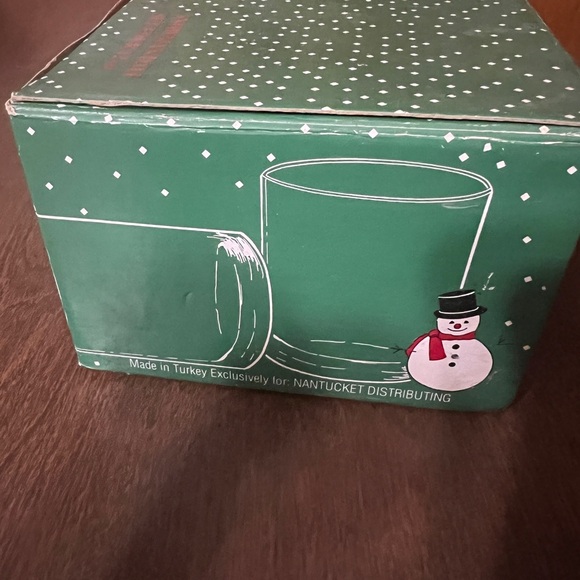Snowman DOF Glasses Set of Four 12 Oz Made in Turkey Nantucket With Box - Picture 15 of 15